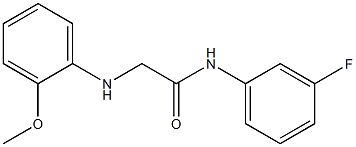 N-(3-fluorophenyl)-2-[(2-methoxyphenyl)amino]acetamide Struktur