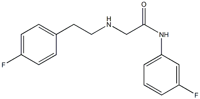 N-(3-fluorophenyl)-2-{[2-(4-fluorophenyl)ethyl]amino}acetamide Struktur