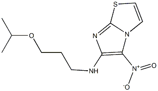 N-(3-isopropoxypropyl)-5-nitroimidazo[2,1-b][1,3]thiazol-6-amine Struktur