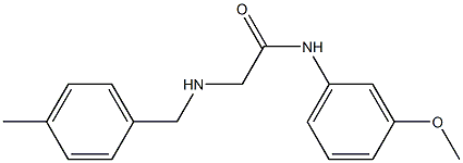 N-(3-methoxyphenyl)-2-{[(4-methylphenyl)methyl]amino}acetamide Struktur