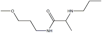 N-(3-methoxypropyl)-2-(propylamino)propanamide Struktur