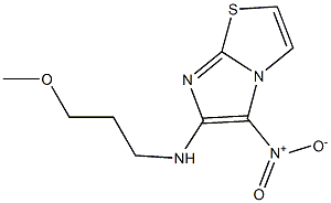 N-(3-methoxypropyl)-5-nitroimidazo[2,1-b][1,3]thiazol-6-amine Struktur