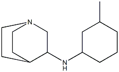 N-(3-methylcyclohexyl)-1-azabicyclo[2.2.2]octan-3-amine Struktur