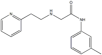 N-(3-methylphenyl)-2-{[2-(pyridin-2-yl)ethyl]amino}acetamide Struktur