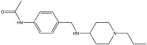 N-(4-{[(1-propylpiperidin-4-yl)amino]methyl}phenyl)acetamide Struktur