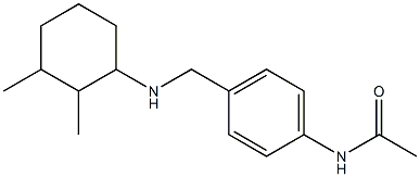 N-(4-{[(2,3-dimethylcyclohexyl)amino]methyl}phenyl)acetamide Struktur