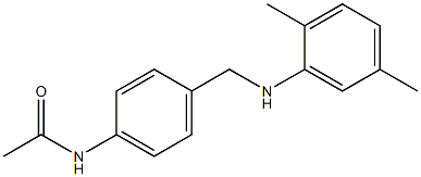 N-(4-{[(2,5-dimethylphenyl)amino]methyl}phenyl)acetamide Struktur