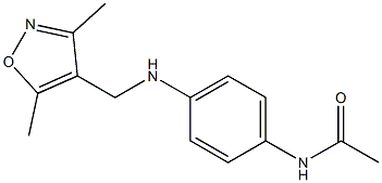 N-(4-{[(3,5-dimethyl-1,2-oxazol-4-yl)methyl]amino}phenyl)acetamide Struktur