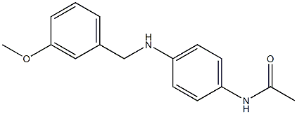 N-(4-{[(3-methoxyphenyl)methyl]amino}phenyl)acetamide Struktur