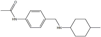 N-(4-{[(4-methylcyclohexyl)amino]methyl}phenyl)acetamide Struktur