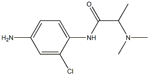 N-(4-amino-2-chlorophenyl)-2-(dimethylamino)propanamide Struktur