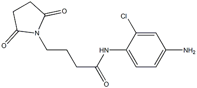 N-(4-amino-2-chlorophenyl)-4-(2,5-dioxopyrrolidin-1-yl)butanamide Struktur