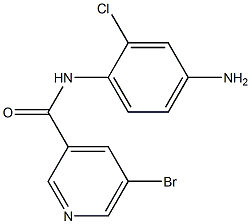 N-(4-amino-2-chlorophenyl)-5-bromopyridine-3-carboxamide Struktur