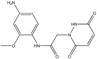 N-(4-amino-2-methoxyphenyl)-2-(3,6-dioxo-3,6-dihydropyridazin-1(2H)-yl)acetamide Struktur