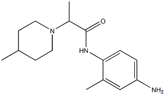 N-(4-amino-2-methylphenyl)-2-(4-methylpiperidin-1-yl)propanamide Struktur