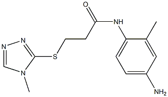 N-(4-amino-2-methylphenyl)-3-[(4-methyl-4H-1,2,4-triazol-3-yl)sulfanyl]propanamide Struktur