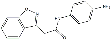 N-(4-aminophenyl)-2-(1,2-benzisoxazol-3-yl)acetamide Struktur