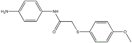 N-(4-aminophenyl)-2-[(4-methoxyphenyl)sulfanyl]acetamide Struktur