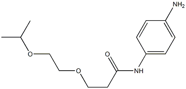 N-(4-aminophenyl)-3-[2-(propan-2-yloxy)ethoxy]propanamide Struktur