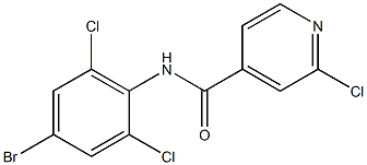 N-(4-bromo-2,6-dichlorophenyl)-2-chloropyridine-4-carboxamide Struktur