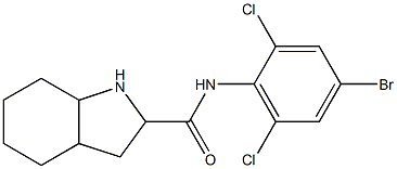 N-(4-bromo-2,6-dichlorophenyl)-octahydro-1H-indole-2-carboxamide Struktur