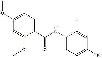 N-(4-bromo-2-fluorophenyl)-2,4-dimethoxybenzamide Struktur