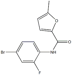 N-(4-bromo-2-fluorophenyl)-5-methylfuran-2-carboxamide Struktur