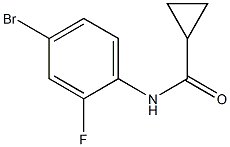 N-(4-bromo-2-fluorophenyl)cyclopropanecarboxamide Struktur