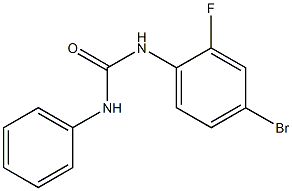 N-(4-bromo-2-fluorophenyl)-N'-phenylurea Struktur