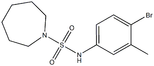 N-(4-bromo-3-methylphenyl)azepane-1-sulfonamide Struktur