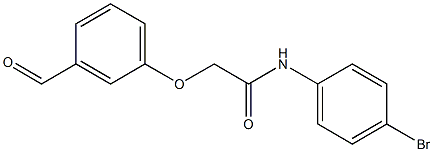 N-(4-bromophenyl)-2-(3-formylphenoxy)acetamide Struktur