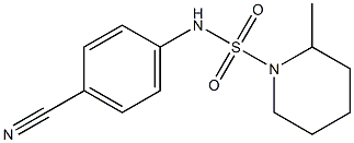 N-(4-cyanophenyl)-2-methylpiperidine-1-sulfonamide Struktur