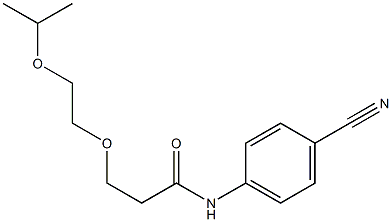 N-(4-cyanophenyl)-3-[2-(propan-2-yloxy)ethoxy]propanamide Struktur