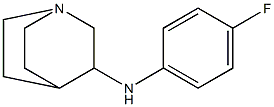 N-(4-fluorophenyl)-1-azabicyclo[2.2.2]octan-3-amine Struktur