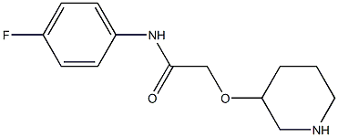 N-(4-fluorophenyl)-2-(piperidin-3-yloxy)acetamide Struktur