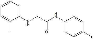 N-(4-fluorophenyl)-2-[(2-methylphenyl)amino]acetamide Struktur