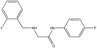 N-(4-fluorophenyl)-2-{[(2-fluorophenyl)methyl]amino}acetamide Struktur