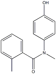 N-(4-hydroxyphenyl)-N,2-dimethylbenzamide Struktur