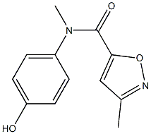 N-(4-hydroxyphenyl)-N,3-dimethyl-1,2-oxazole-5-carboxamide Struktur