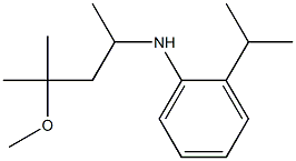 N-(4-methoxy-4-methylpentan-2-yl)-2-(propan-2-yl)aniline Struktur