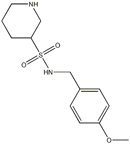 N-(4-methoxybenzyl)piperidine-3-sulfonamide Struktur