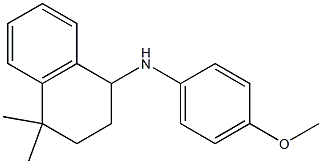 N-(4-methoxyphenyl)-4,4-dimethyl-1,2,3,4-tetrahydronaphthalen-1-amine Struktur