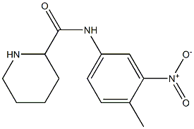 N-(4-methyl-3-nitrophenyl)piperidine-2-carboxamide Struktur