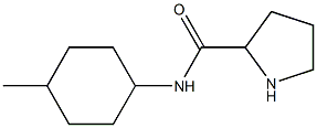 N-(4-methylcyclohexyl)pyrrolidine-2-carboxamide Struktur