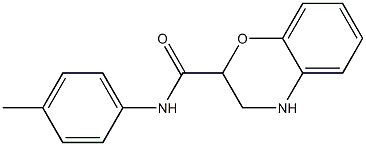 N-(4-methylphenyl)-3,4-dihydro-2H-1,4-benzoxazine-2-carboxamide Struktur