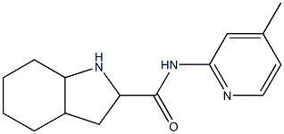 N-(4-methylpyridin-2-yl)-octahydro-1H-indole-2-carboxamide Struktur