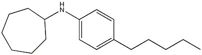 N-(4-pentylphenyl)cycloheptanamine Struktur