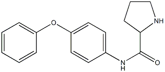 N-(4-phenoxyphenyl)pyrrolidine-2-carboxamide Struktur