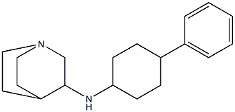 N-(4-phenylcyclohexyl)-1-azabicyclo[2.2.2]octan-3-amine Struktur