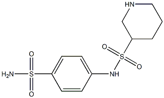 N-(4-sulfamoylphenyl)piperidine-3-sulfonamide Struktur